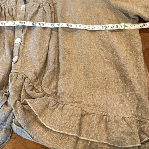 Magnolia Pearl Khaki Long Sleeved Button Front Jacket - Picture 9 of 14